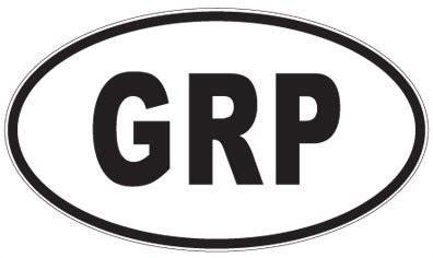 GRP - 3 Letter Initials Oval Magnet