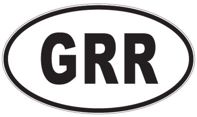 GRR - 3 Letter Initials Oval Magnet