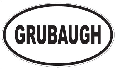 GRUBAUGH - Oval Magnet