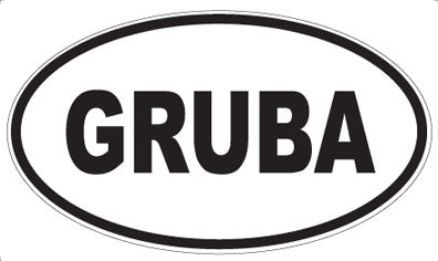 GRUBA - Oval Magnet