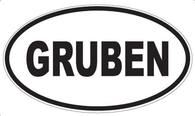 GRUBEN - Oval Magnet