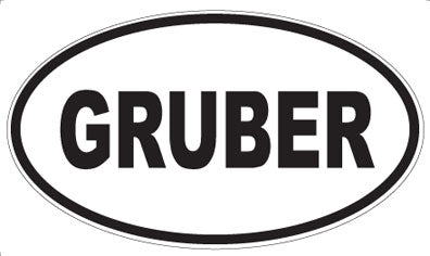 GRUBER - Oval Magnet