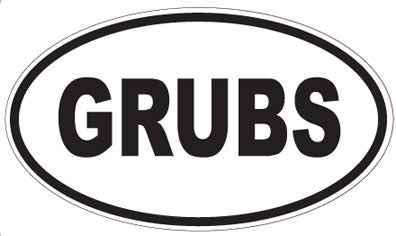 GRUBS - Oval Magnet