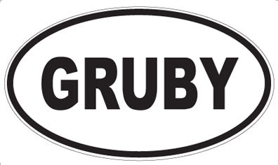GRUBY - Oval Magnet