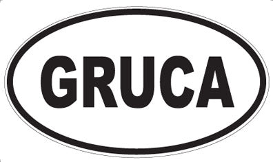 GRUCA - Oval Magnet