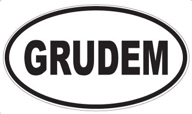 GRUDEM - Oval Magnet