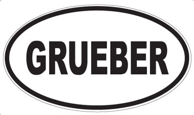 GRUEBER - Oval Magnet