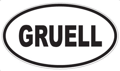 GRUELL - Oval Magnet