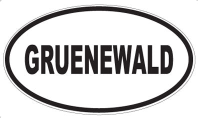 GRUENEWALD - Oval Magnet
