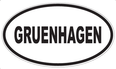 GRUENHAGEN - Oval Magnet