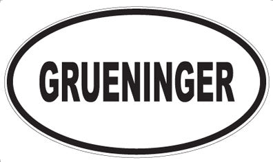GRUENINGER - Oval Magnet