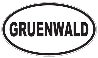 GRUENWALD - Oval Magnet