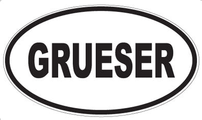 GRUESER - Oval Magnet