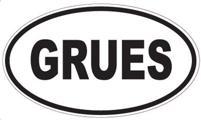 GRUES - Oval Magnet