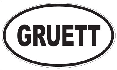GRUETT - Oval Magnet