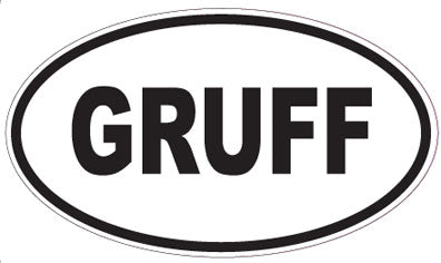 GRUFF - Oval Magnet