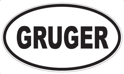 GRUGER - Oval Magnet