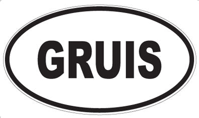 GRUIS - Oval Magnet
