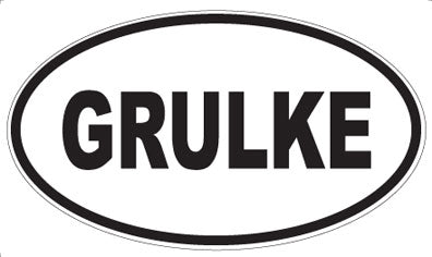 GRULKE - Oval Magnet