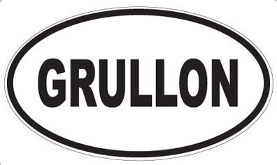 GRULLON - Oval Magnet