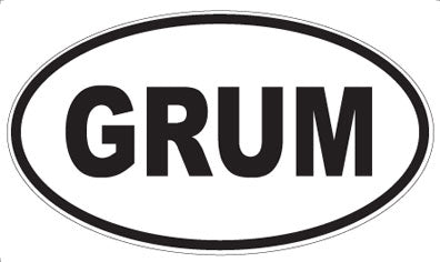 GRUM - Oval Magnet