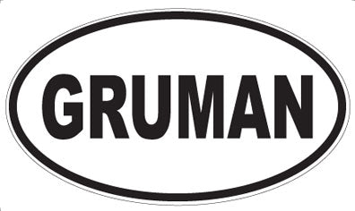GRUMAN - Oval Magnet