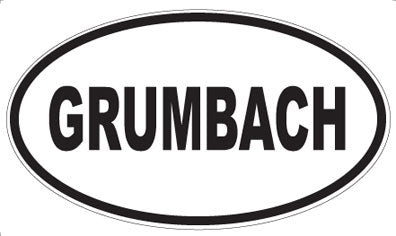 GRUMBACH - Oval Magnet