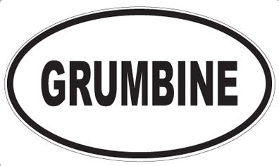 GRUMBINE - Oval Magnet