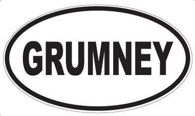 GRUMNEY - Oval Magnet