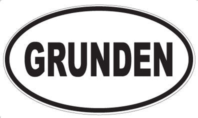 GRUNDEN - Oval Magnet