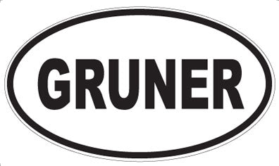 GRUNER - Oval Magnet