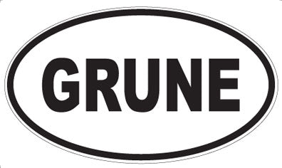 GRUNE - Oval Magnet