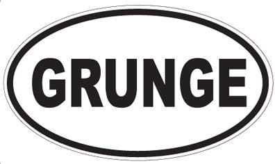 GRUNGE - Oval Sticker