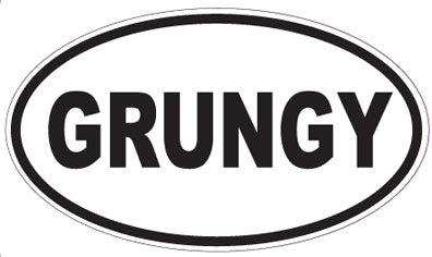 GRUNGY - Oval Sticker