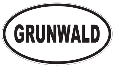 GRUNWALD - Oval Magnet