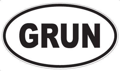 GRUN - Oval Magnet