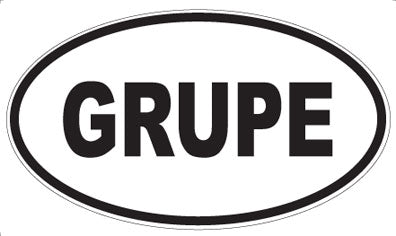 GRUPE - Oval Magnet