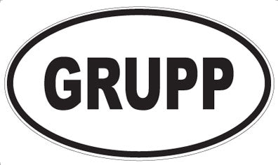 GRUPP - Oval Magnet