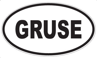 GRUSE - Oval Magnet