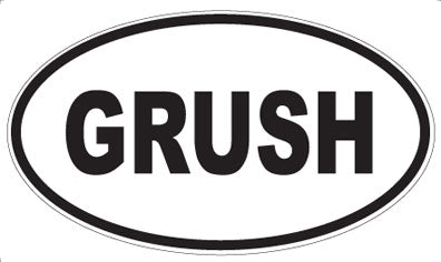 GRUSH - Oval Magnet