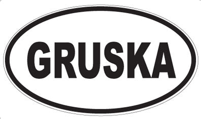 GRUSKA - Oval Magnet