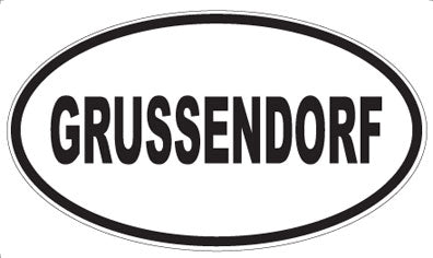 GRUSSENDORF - Oval Magnet