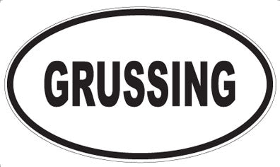 GRUSSING - Oval Magnet