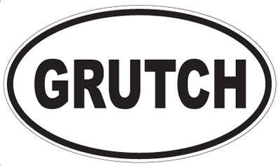 GRUTCH - Oval Sticker