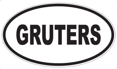 GRUTERS - Oval Magnet