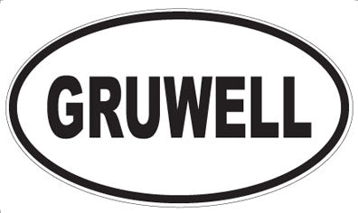 GRUWELL - Oval Magnet