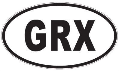 GRX - 3 Letter Initials Oval Magnet