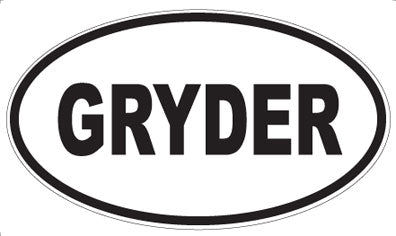 GRYDER - Oval Magnet