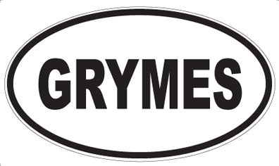 GRYMES - Oval Magnet