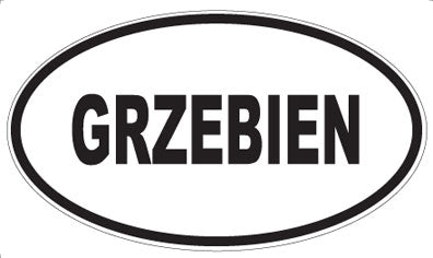 GRZEBIEN - Oval Magnet